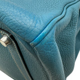エルメス HERMES バーキン35 □L刻印 ブルージーン シルバー金具 トリヨン レディース ハンドバッグ