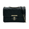 シャネル CHANEL マトラッセビューティーロックチェーンショルダー A93222 22番台 ブラック ゴールド金具 カーフレザー レディース ショルダーバッグ