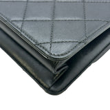 シャネル CHANEL マトラッセビューティーロックチェーンショルダー A93222 22番台 ブラック ゴールド金具 カーフレザー レディース ショルダーバッグ