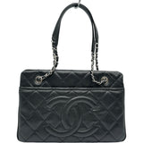 シャネル CHANEL マトラッセチェーントートバッグ A67294 19番台 ブラック シルバー金具 キャビアスキン レディース トートバッグ