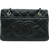 シャネル CHANEL マトラッセチェーントートバッグ A67294 19番台 ブラック シルバー金具 キャビアスキン レディース トートバッグ