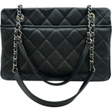 シャネル CHANEL マトラッセチェーントートバッグ A67294 19番台 ブラック シルバー金具 キャビアスキン レディース トートバッグ