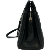 シャネル CHANEL マトラッセチェーントートバッグ A67294 19番台 ブラック シルバー金具 キャビアスキン レディース トートバッグ