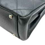 シャネル CHANEL マトラッセチェーントートバッグ A67294 19番台 ブラック シルバー金具 キャビアスキン レディース トートバッグ