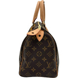 ルイ・ヴィトン LOUIS VUITTON スピーディ25 M41109 ブラウン モノグラムキャンバス レディース ハンドバッグ