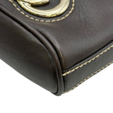グッチ GUCCI GGキャンバスセミショルダーバッグ 182489 ブラウン GGキャンバス レディース ショルダーバッグ