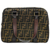 フェンディ FENDI ズッカスモールハンドバッグ 16427 ブラウン ジャガード レディース ハンドバッグ