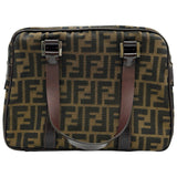 フェンディ FENDI ズッカスモールハンドバッグ 16427 ブラウン ジャガード レディース ハンドバッグ