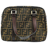フェンディ FENDI ズッカスモールハンドバッグ 16427 ブラウン ジャガード レディース ハンドバッグ