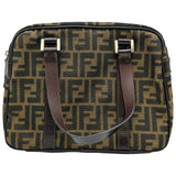 フェンディ FENDI ズッカスモールハンドバッグ 16427 ブラウン ジャガード レディース ハンドバッグ