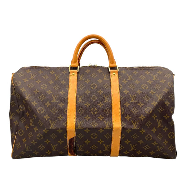 ルイ・ヴィトン LOUIS VUITTON キーポル・バンドリエール50 M41416 ブラウン モノグラム・キャンバス ユニセックス ボストンバッグ