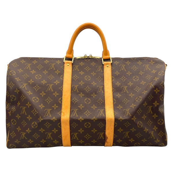 ルイ・ヴィトン LOUIS VUITTON キーポル・バンドリエール50 M41416 ブラウン モノグラム・キャンバス ユニセックス ボストンバッグ