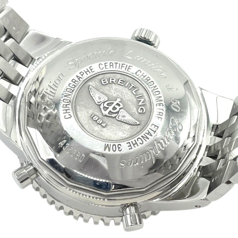 ブライトリング BREITLING ナビタイマー ヘリテージ クロノグラフ 世界50本限定 A35360 グレー SS 自動巻き メンズ 腕時計