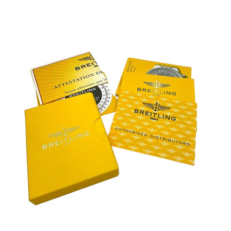 ブライトリング BREITLING ナビタイマー ヘリテージ クロノグラフ 世界50本限定 A35360 グレー SS 自動巻き メンズ 腕時計