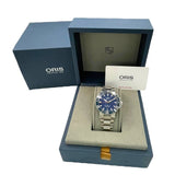 オリス ORIS アクイスデイト 孫悟空 リミテッドエディション 0173377664185 ブルー SS 自動巻き メンズ 腕時計