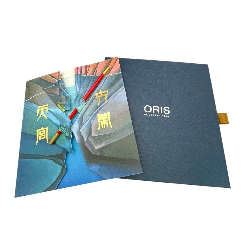 オリス ORIS アクイスデイト 孫悟空 リミテッドエディション 0173377664185 ブルー SS 自動巻き メンズ 腕時計