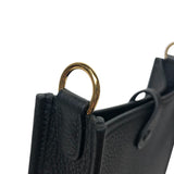 エルメス HERMES エヴリンTPM W刻 ブラック ゴールド金具 トリヨン レディース ショルダーバッグ