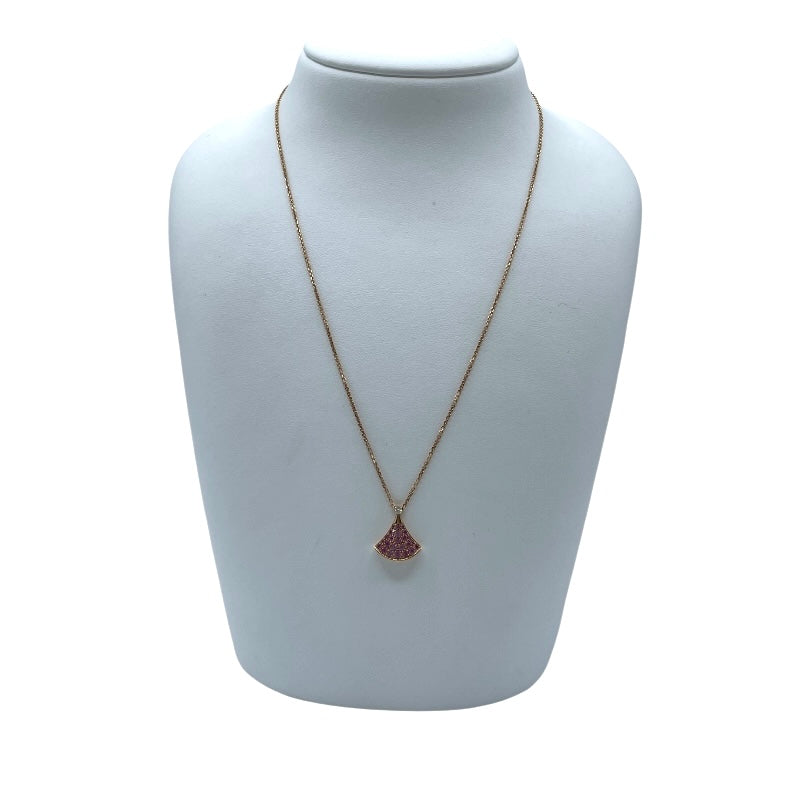 ブルガリ BVLGARI ディーヴァネックレス K18ピンクゴールド 750PG ジュエリー