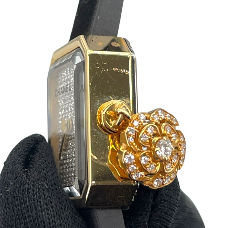 シャネル CHANEL プルミエール カメリア コレクション H6362 ダイヤモンド K18YG/チタン クオーツ レディース 腕時計