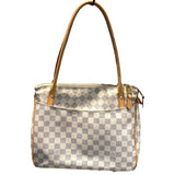 ルイ・ヴィトン LOUIS VUITTON フィジェリPM N41176 アイボリー ダミエ・アズール レディース トートバッグ