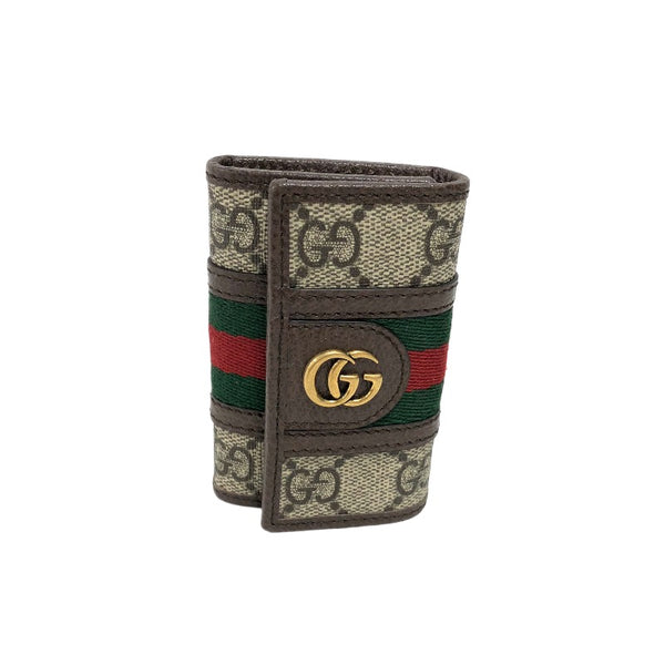 グッチ GUCCI オフィディア GGキーケース 603732 ブラウン・グリーン 