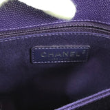 シャネル CHANEL ココハンドルXS シェブロン A92990 パープル シルバー金具 キャビアスキン レディース ショルダーバッグ