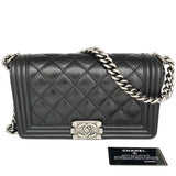 シャネル CHANEL ボーイシャネル25 A67086 シルバー金具 カーフ ショルダーバッグ