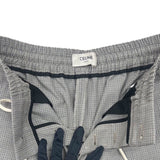 セリーヌ CELINE チェックルーズカーゴパンツ 2P840462T ベージュ ウール100% レディース カーゴパンツ