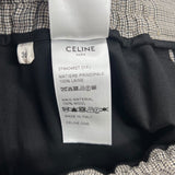 セリーヌ CELINE チェックルーズカーゴパンツ 2P840462T ベージュ ウール100% レディース カーゴパンツ