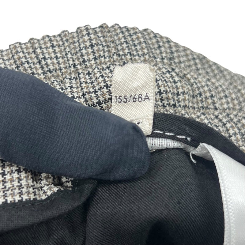セリーヌ CELINE チェックルーズカーゴパンツ 2P840462T ベージュ ウール100% レディース カーゴパンツ