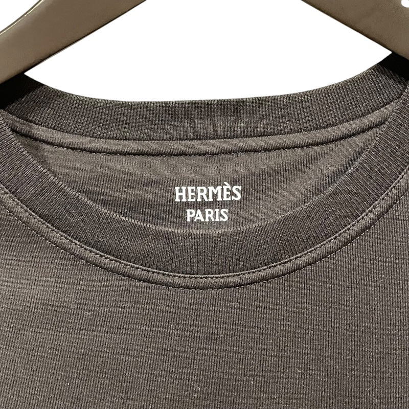 エルメス HERMES 2E4508DU ブラック コットン レディース 半袖Ｔシャツ