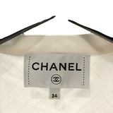 シャネル CHANEL ココマークボダンフリルギャザーブラウス P75502 コットン レディース ブラウス