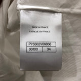 シャネル CHANEL ココマークボダンフリルギャザーブラウス P75502 コットン レディース ブラウス