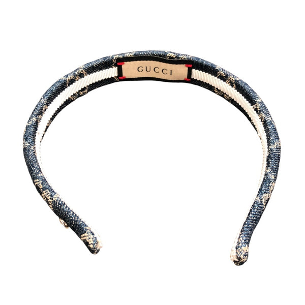 グッチ GUCCI ヘアバンド 652835 ブルー  エコウォッシュドデニム レディース その他アクセサリー