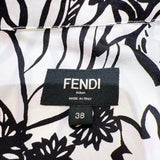 フェンディ FENDI ×ジョシュアヴィーダスフラワープリントシルクシャツ FS0795 ホワイト  シルク レディース 半袖シャツ