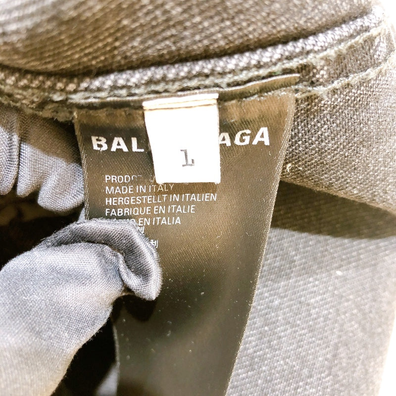 バレンシアガ BALENCIAGA オールオーバーロゴデニムジャケット 681690 グレー デニム メンズ デニムジャケット