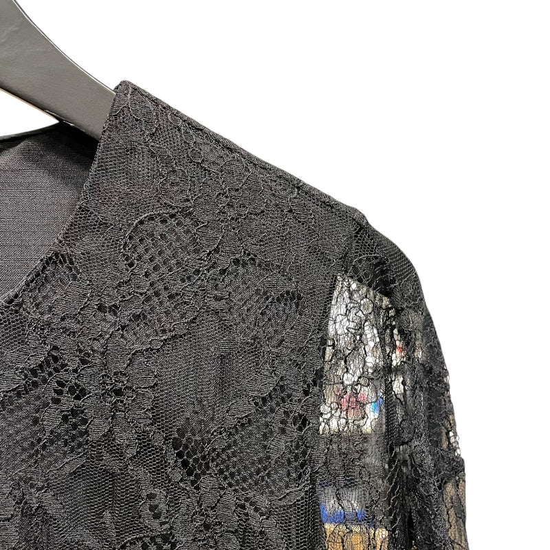 ヴァレンティノ VALENTINO レースレイヤードワンピース SB3VANM54FJ ブラック ポリアミド レディース ワンピース