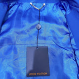 ルイ・ヴィトン LOUIS VUITTON LVクラウドプリントステンカラーコート ブルー コットン メンズ ステンカラーコート