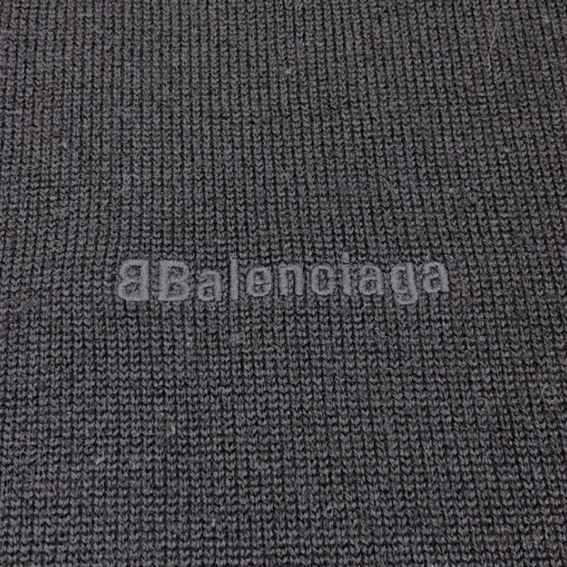 バレンシアガ BALENCIAGA Wi-Fiロゴニットセーター 641733 ブラック ウール メンズ セーター