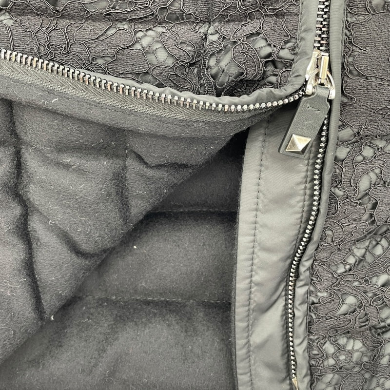 ヴァレンティノ VALENTINO SUB-ZERO レースロングダウンコート FBC36S26-VS00118 ブラック ポリエステル レディース ダウンジャケット