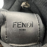 フェンディ FENDI FF ハイカットスニーカーUK7 (約26cm) ブラック×ブラウン レザー/メッシュ メンズ スニーカー