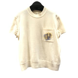 エルメス HERMES Do Re Boucles ツイルレーヌニットシャツ 3H2818D4 アイボリー カシミア レディース 半袖Ｔシャツ
