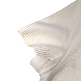 エルメス HERMES Do Re Boucles ツイルレーヌニットシャツ 3H2818D4 アイボリー カシミア レディース 半袖Ｔシャツ