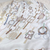 エルメス HERMES Do Re Boucles ツイルレーヌニットシャツ 3H2818D4 アイボリー カシミア レディース 半袖Ｔシャツ