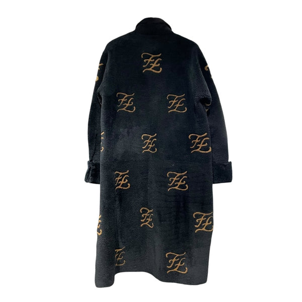 フェンディ FENDI FFロゴシアリングラムファーコート FM5226 ブラック レディース その他アウター
