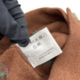 シャネル CHANEL 花柄カシミヤニットセーター＆スカートセットアップ P73818/P73822 ブラウン カシミヤ レディース セットアップ