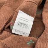 シャネル CHANEL 花柄カシミヤニットセーター＆スカートセットアップ P73818/P73822 ブラウン カシミヤ レディース セットアップ