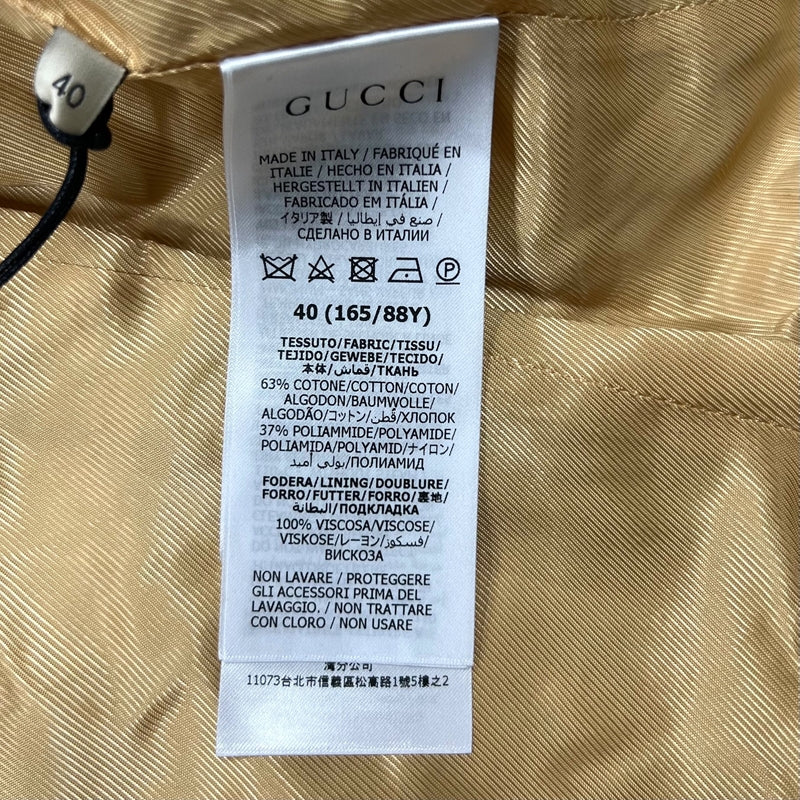 グッチ GUCCI ツイード ショートジャケット 688984 イエロー 40 表地:コットン/ナイロン 裏地:レーヨン レディース その他アウター