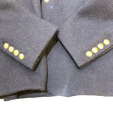 モンクレールガムブルー MONCLER GAMME BLEU GIACCA ブレザーダウンジャケット A23913002100 ネイビー ウール メンズ ダウンジャケット