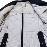 モンクレールガムブルー MONCLER GAMME BLEU GIACCA ブレザーダウンジャケット A23913002100 ネイビー ウール メンズ ダウンジャケット